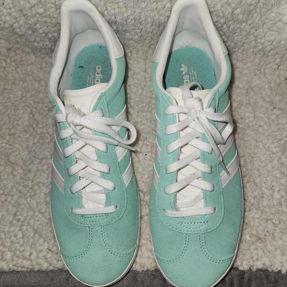 Adidas Gazelle,  never worn outside, just around the house!!